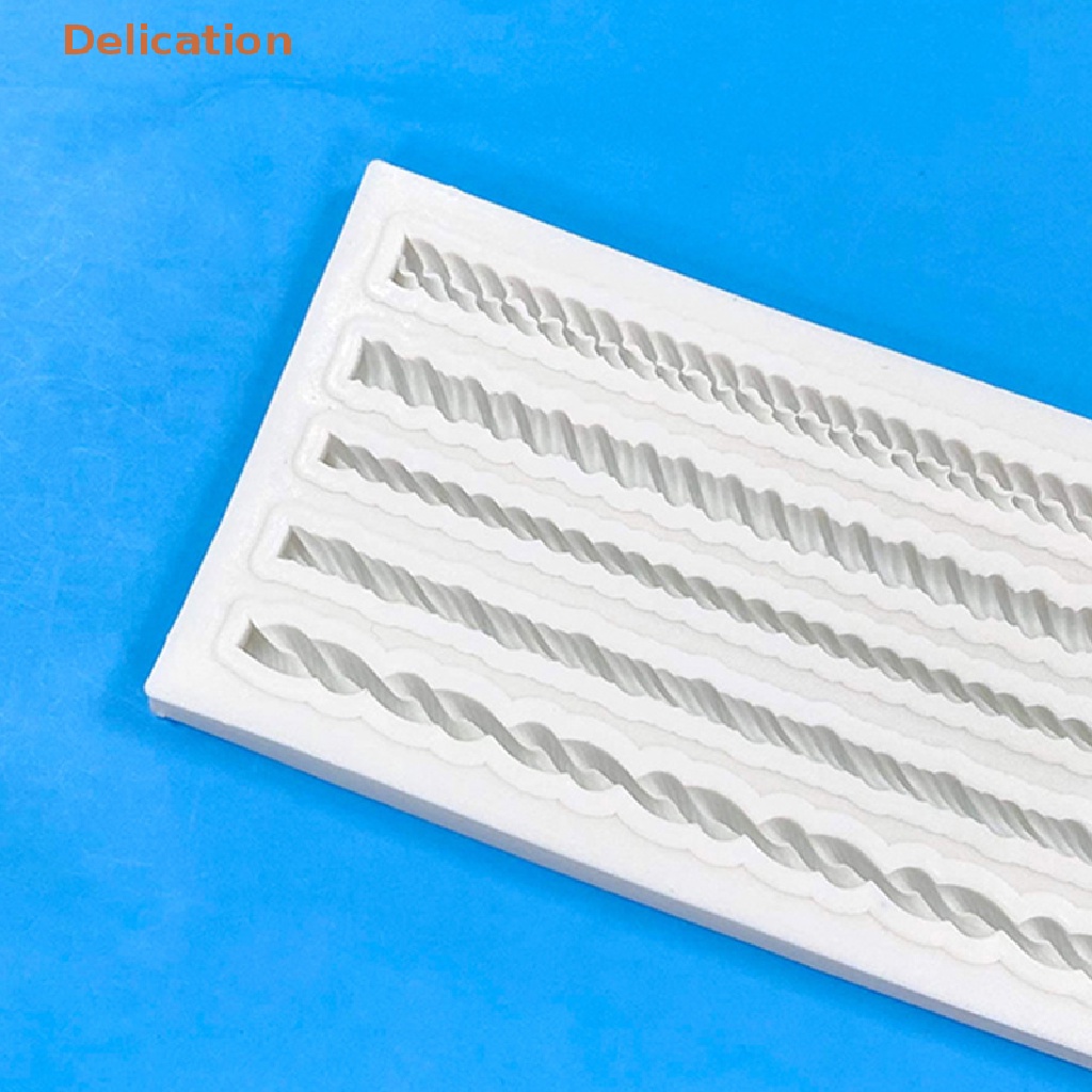 Khuôn Silicone Tạo Hình Dây Bện Trang Trí Bánh DIY