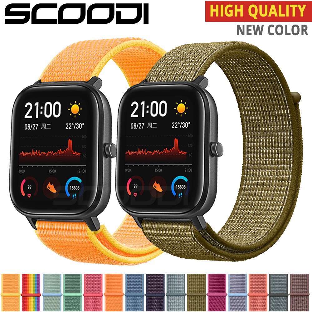 Sale 70% Dây Đeo Sợi Nylon 20mm Cho Đồng Hồ Xiaomi Huam, 9,20mm,#20 For Amazfit GTS Giá gốc 57,000 đ - 60A82