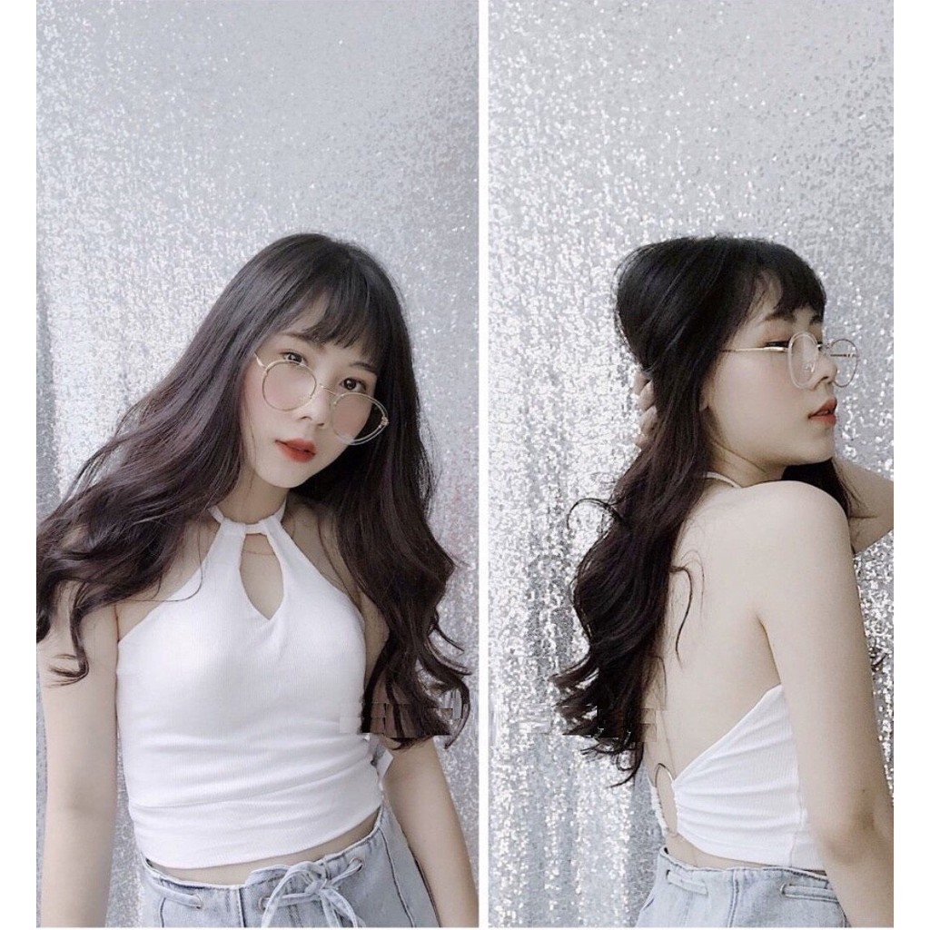 [HÌNH THẬT] ÁO YẾM HAI DÂY THUN NỮ CROPTOP CO GIÃN ÔM BODY HOT GIRL ULZZANG HÀN QUỐC SWAG CHẤT 29