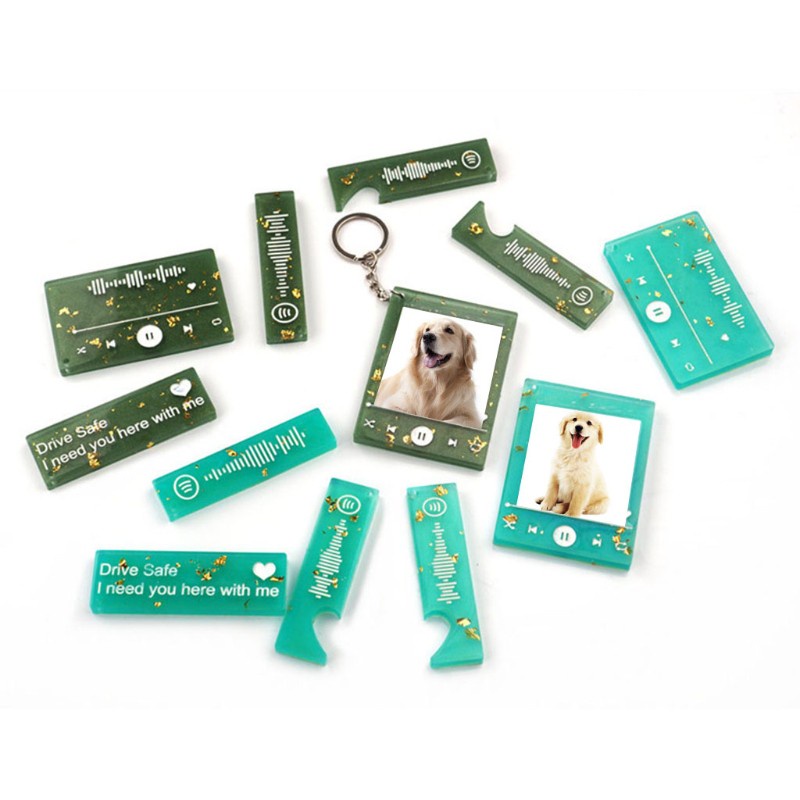 Khuôn Silicone Làm Mặt Dây Chuyền / Móc Khóa Hình Máy Nghe Nhạc Diy