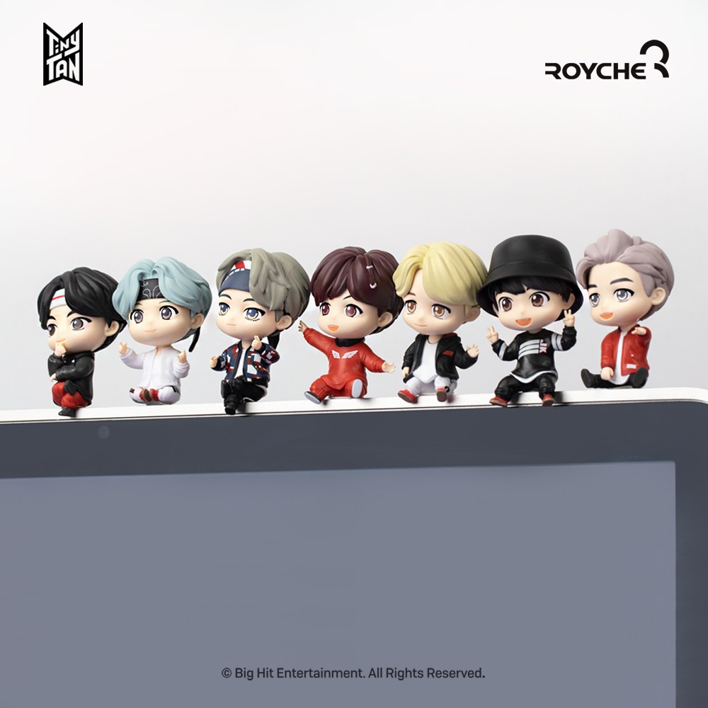 Mô hình BTS Tiny Tan Monitor Figures BT21 nhập khẩu từ thương hiệu Royche (có clip feedback)