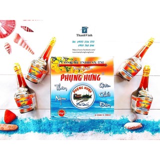 Hộp 6 chai nước mắm Phụng Hưng 45g/l 200ml ( thùng 10 hộp)