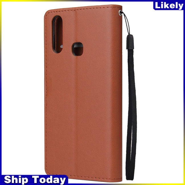 Bao Da Điện Thoại PU Bảo Vệ Toàn Diện Thiết Kế Dạng Ví Cho VIVO Y17