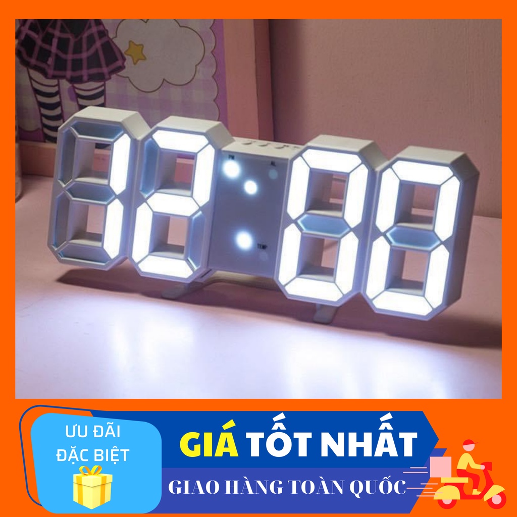 Đồng hồ LED 3D trang trí mọi nơi