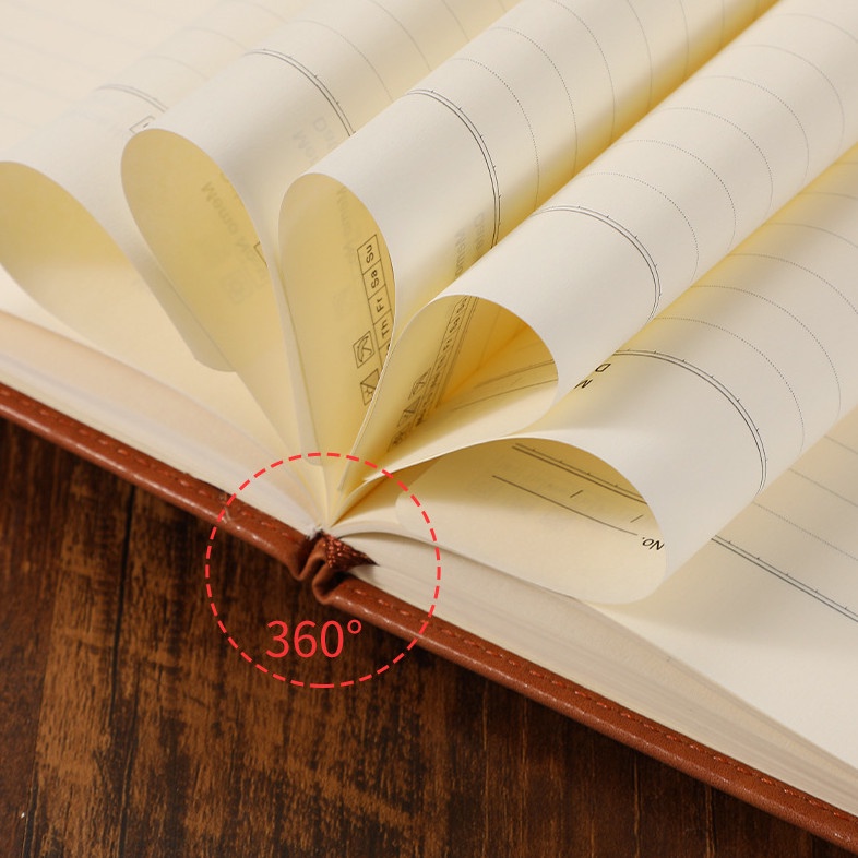 Sổ tay A5 bìa da PU ghi chép mẫu hươu chất lượng có quai cài độc đáo JH23-188