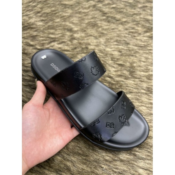 Dép Da Nam Quai Ngang Da Bò Cao Cấp Phong Cách Hà Quốc