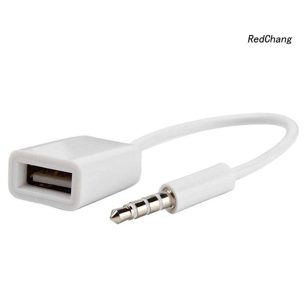 Cáp âm thanh phích USB sang cổng jack 3.5mm AUX cho ô tô