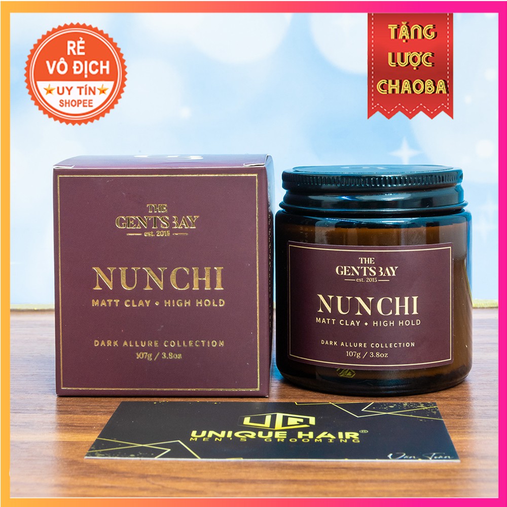 [CHÍNH HÃNG STORE HÀ NỘI] Sáp tạo kiểu The Gents Bay NUNCHI Matte Clay * High hold ( Bản 107g )