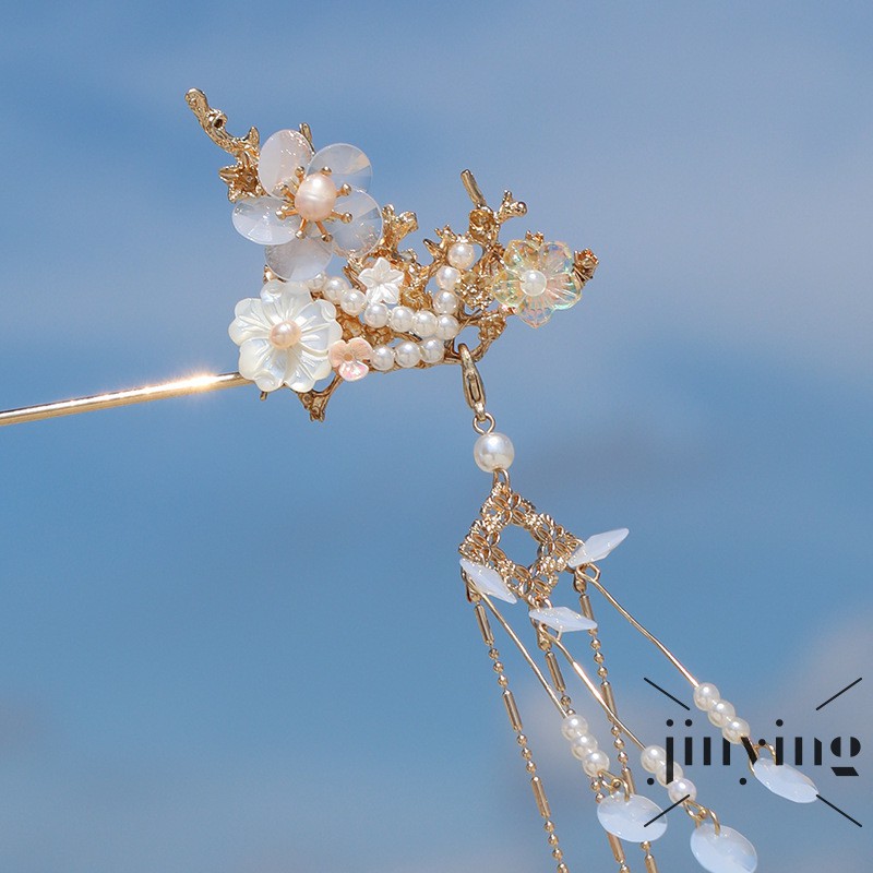 GETNOIVAS Trâm cài tóc phong cách cổ điển thời trang xinh xắn cho nữ