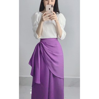 Quần ống rộng nơ