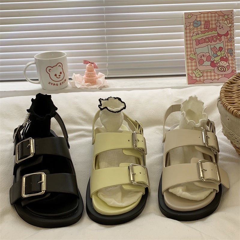 SẴN 1 SỐ SIZE - DÉP SANDAL MARSHMALLOW QUAI CÀI MARTIN CÁ TÍNH HÀNG NGÀY ĐẾ BẰNG KIỂU HÀN DÉP HỌC SINH