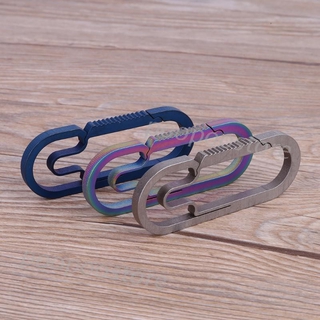 Móc khóa cài carabiner bằng hợp kim titan EDC dành cho cắm trại ngoài trời