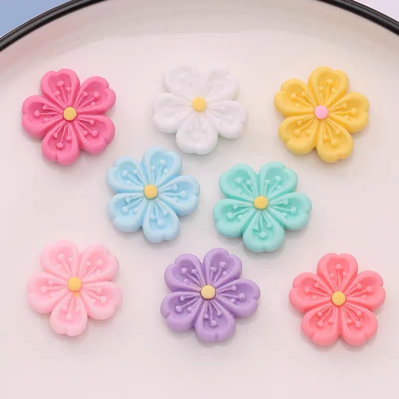 Charm slime/ Dụng Cụ Charm Trang Trí Hình ảnh Sinh động Hoa 4 - 01 Cái