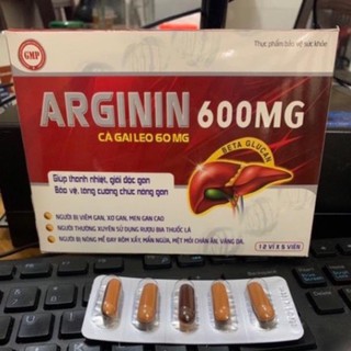 ARGININ 600 HỘP 60 VIÊN- BỔ GAN LỢI MẬT, TĂNG CƯỜNG CHỨC NĂNG GAN