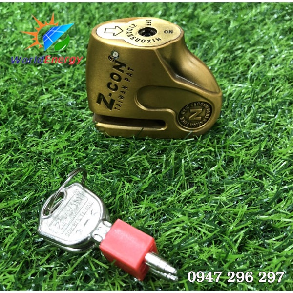 Ổ khóa thắng đĩa xe máy Zcon