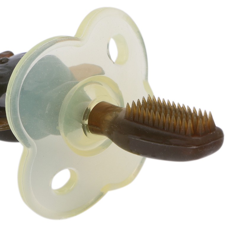 Bàn chải đánh răng chất liệu silicon mềm an toàn tiện dụng cho bé