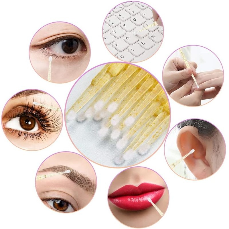 Set 1 Túi Dụng Cụ Lau Chùi Lông Mi Giả Đa Chức Năng Sử Dụng 1 Lần