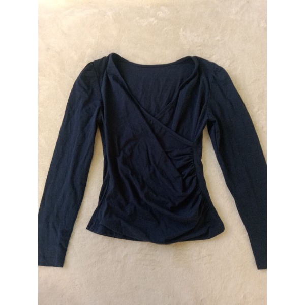 Áo cotton nữ tay dài cổ chữ v dưới 52 ký