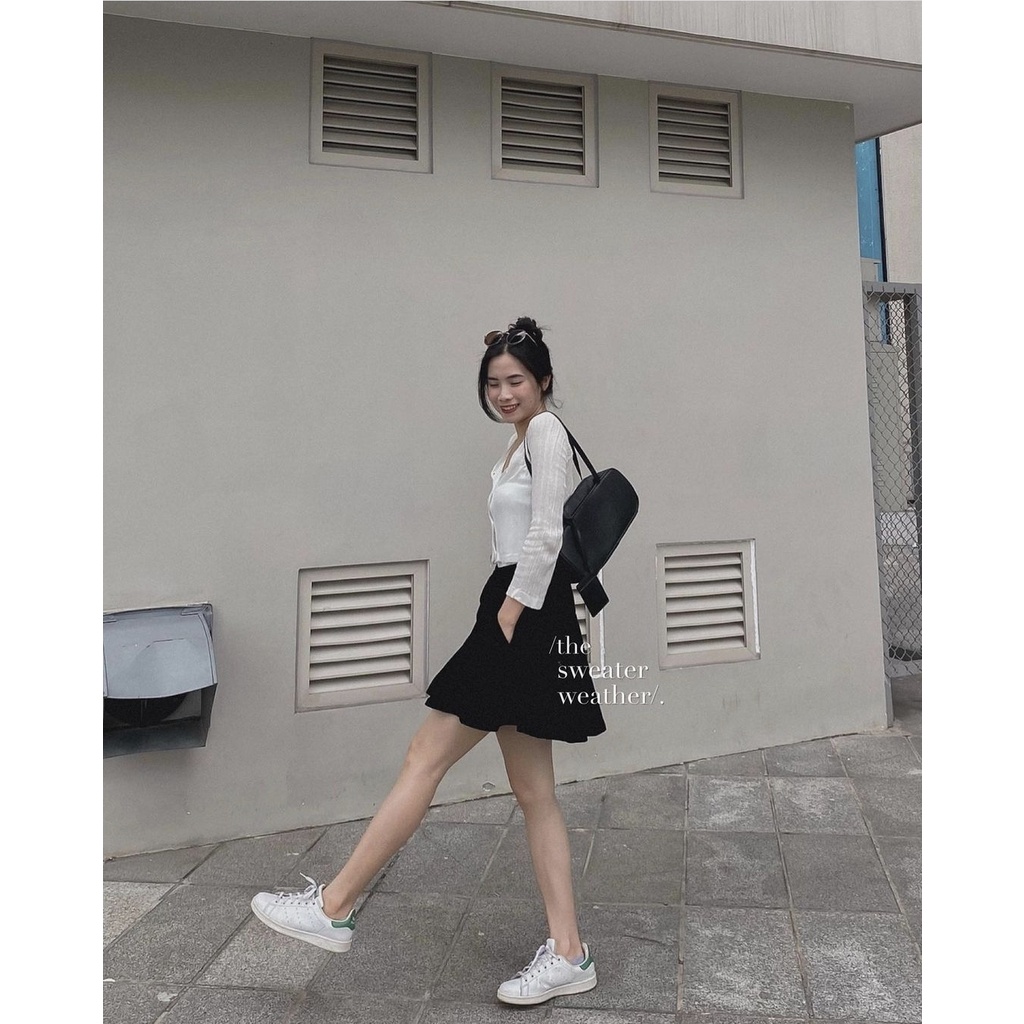 Quần đùi nữ quần short giả chân váy cạp chun chất  mát | BigBuy360 - bigbuy360.vn