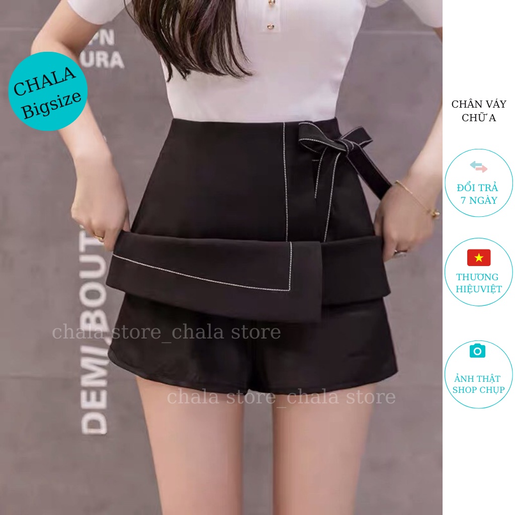 Chân váy chữ A  Chala ngắn công sở lưng cao thời trang nữ mặc đi làm đi học