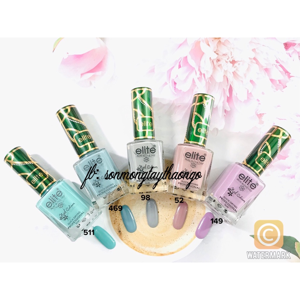 (Hàng mới về)Sơn móng tay gel lạnh cao cấp Elite 16ml (không cần hơ máy)