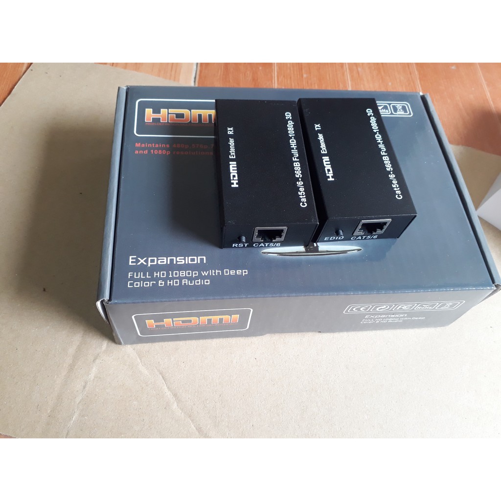 Bộ HDMI to lan 60m. HDMI kéo dài 60m