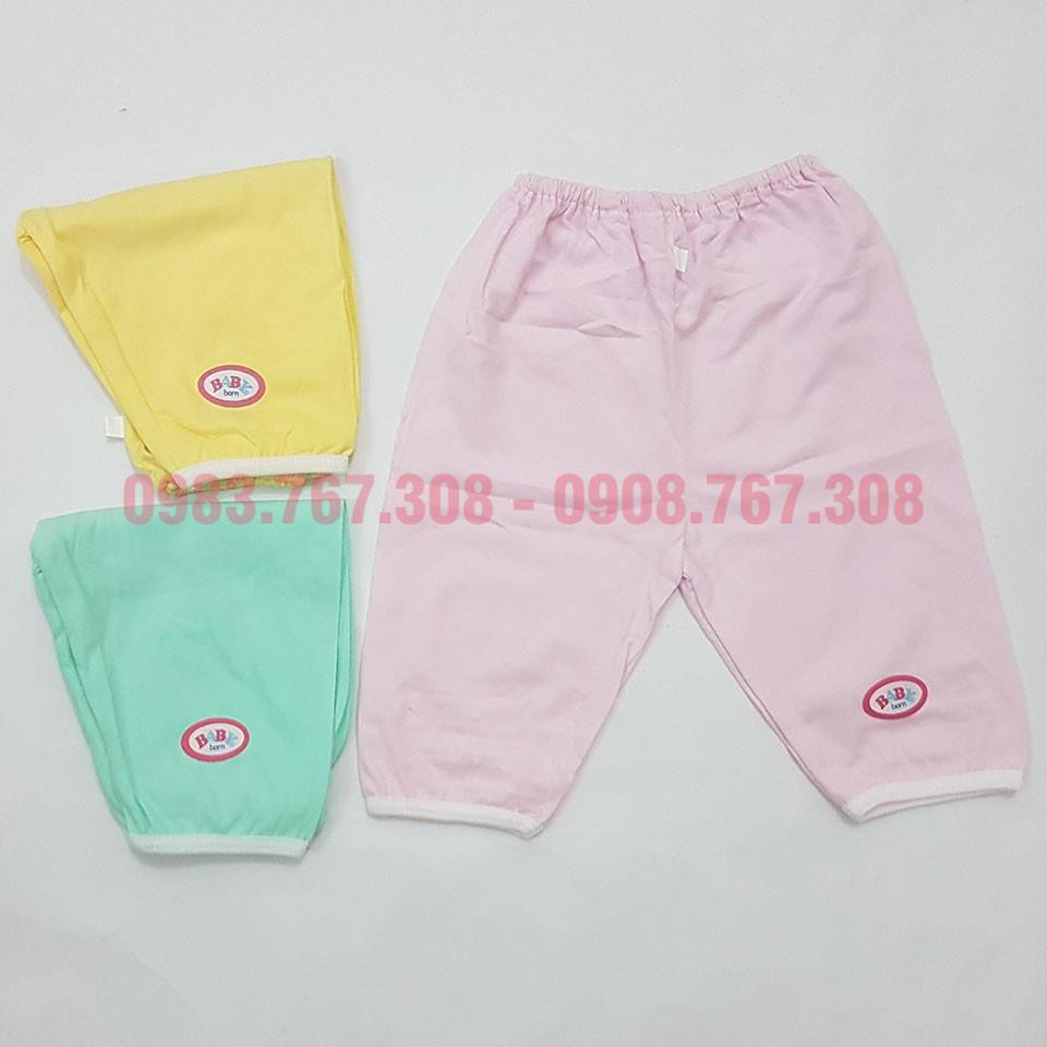 Quần Dài Cotton Sơ Sinh Baby Color Cho Bé Đến 8kg - Hàng Việt Nam