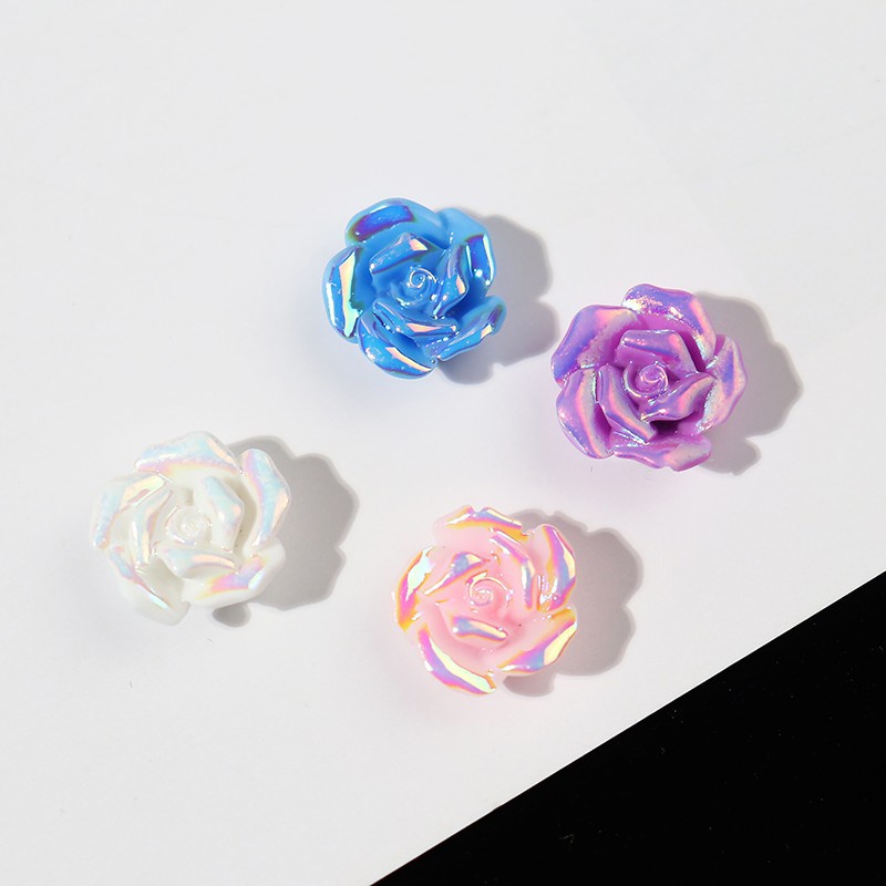những bông hoa sáng bóng Resin phụ kiện dép Crocs charm DIY khóa giày crocs jibbitz Nhựa trang sức Phụ kiện trang trí giày crocs nút trang trí điện thoại di động Nắp đậy / Khung ảnh / Cốc nước / Túi Nguyên liệu làm phụ kiện handmade sáng tạo