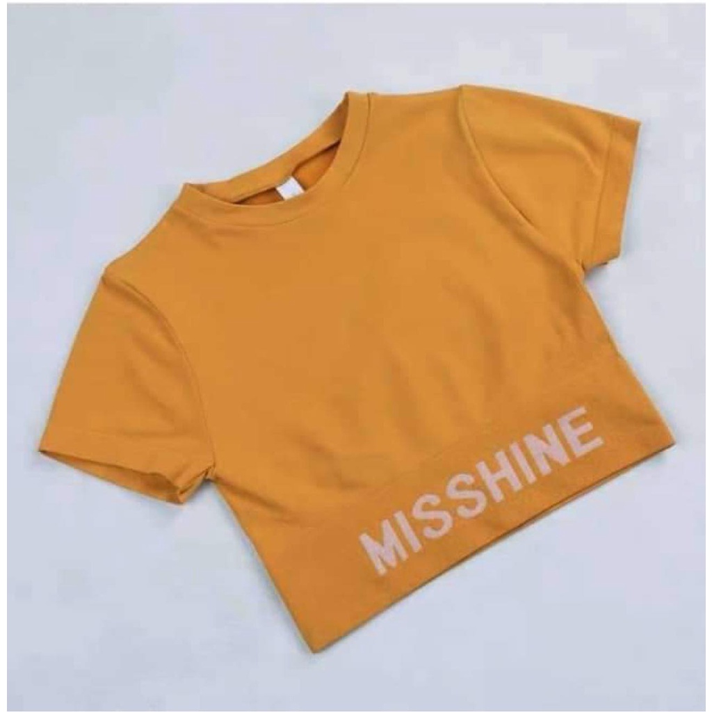 ÁO tập Gym Yoga Nữ MISSHINE Vải Dệt Kim Co Giãn Tốt, áo tập gym nữ thể thao yoga tôn dáng