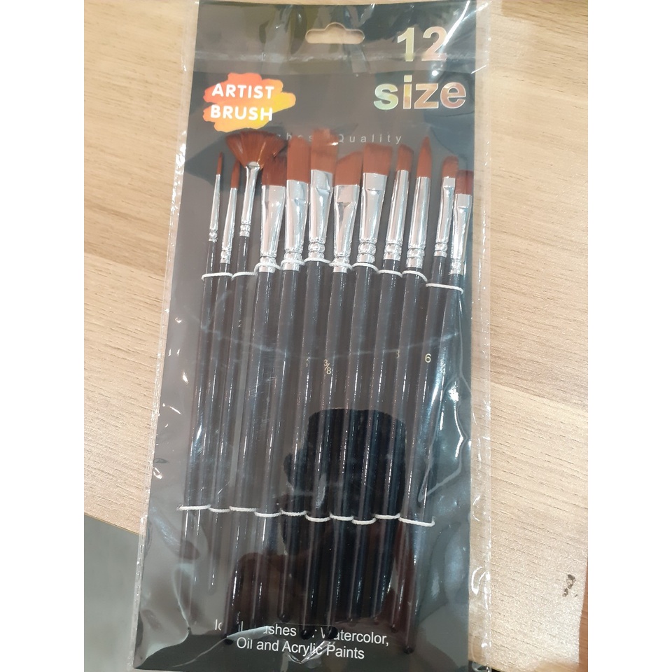 Bộ cọ Artist brush 12 cây nhiều đầu