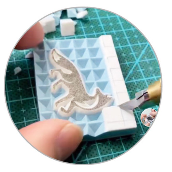 Bộ kit khắc con dấu cao su DIY