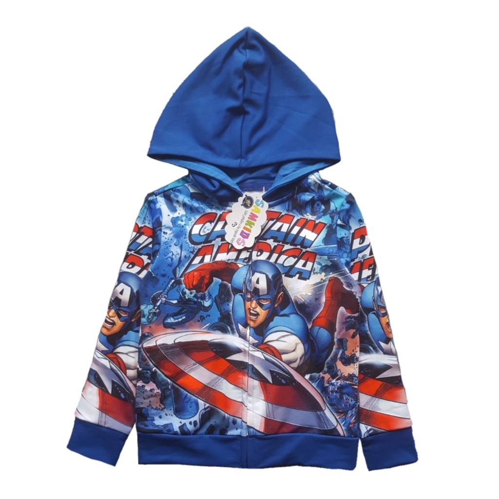 Áo khoác siêu nhân đội trưởng mỹ cho bé trai