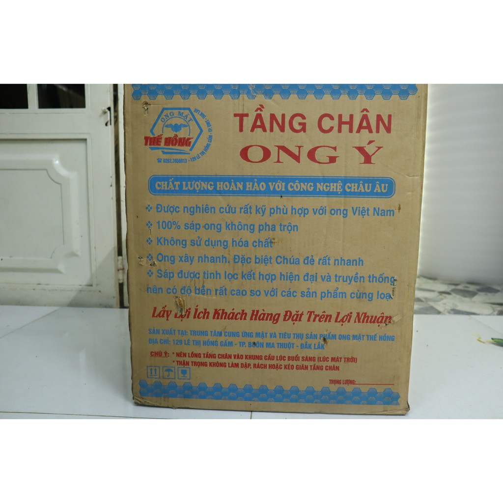 10 Chân Tầng Ong Ngoại Thế Hồng Sáp Vàng, Mềm, Thơm Kích Thích Ong Xây Nhanh