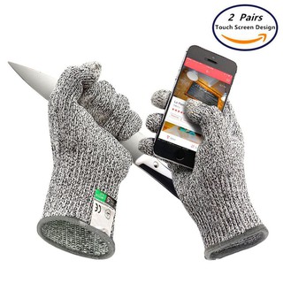 Găng tay bảo hộ chống cắt 5 cấp độ HPPE màu xám đủ size