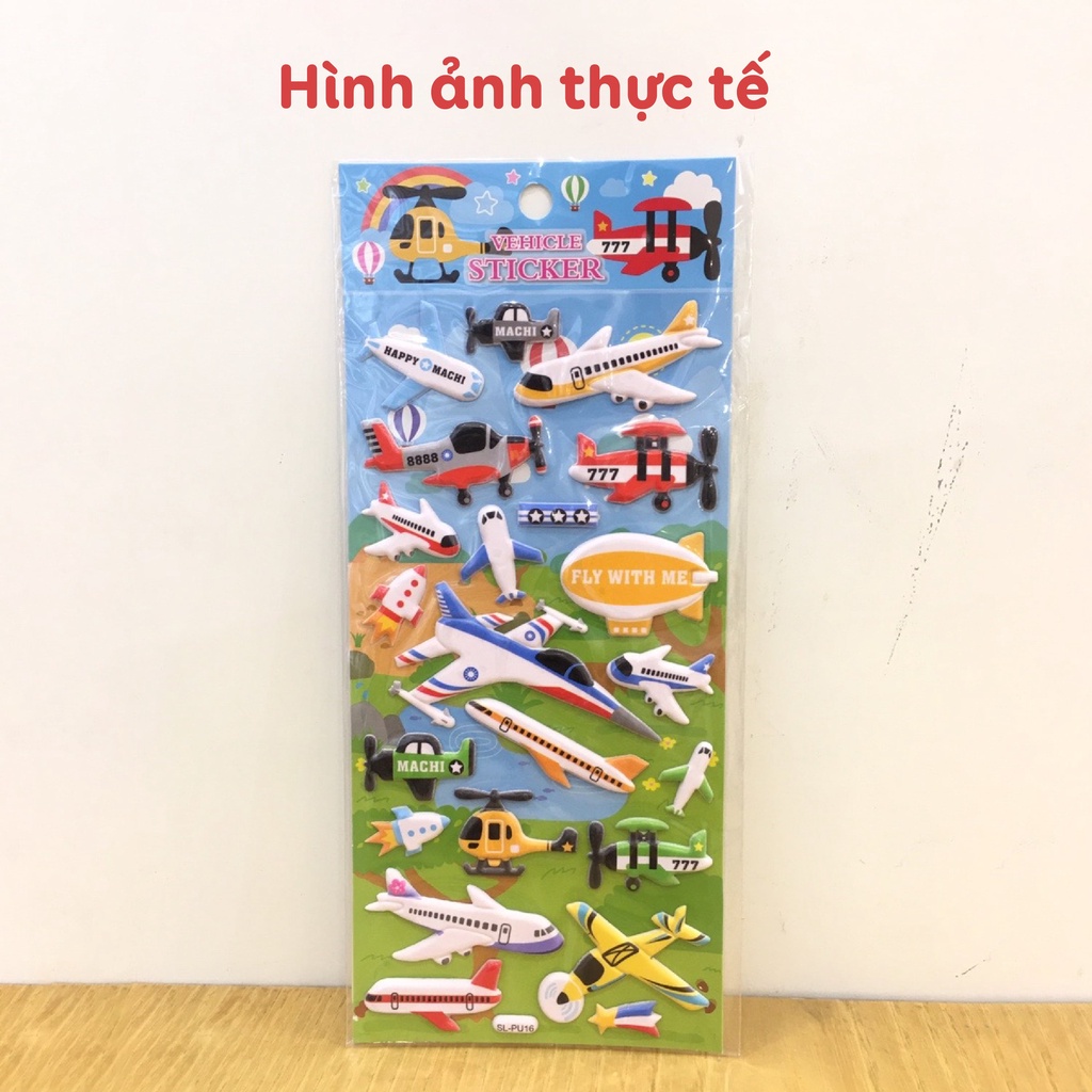 Set sticker hình dán cho bé fesson, Sticker 3d trang trí sáng tạo, đa dạng mẫu mã