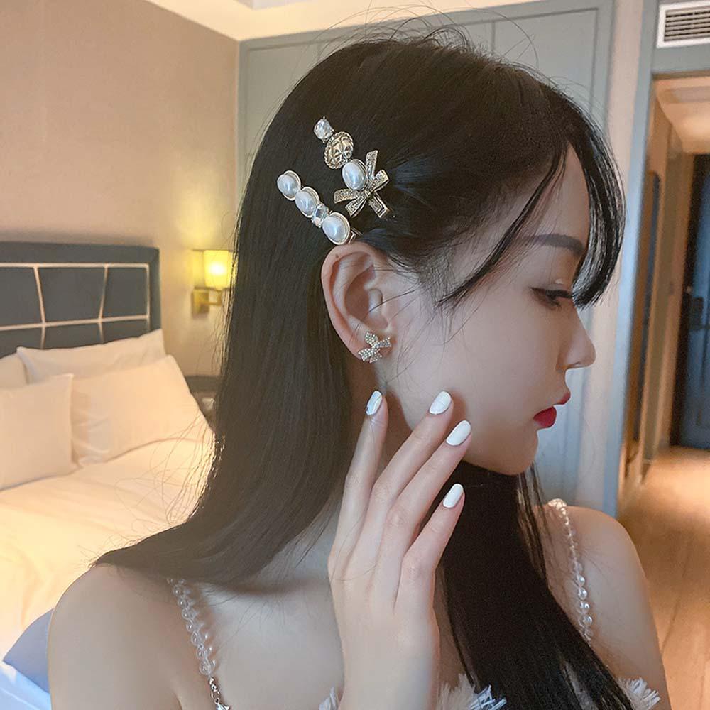 Kẹp Tóc Mỏ Vịt Cá Tính Cho Bạn Gái|Kẹp Tóc Hình Nơ Phong Cách Hàn Quốc Xinh Xắn