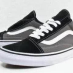 [Sale 3/3]Giày Vans Old Skool Xám Trắng, giày thể thao nam nữ đầy đủ tem/tag/mác [ FULLBOX + FREESHIP ] P09