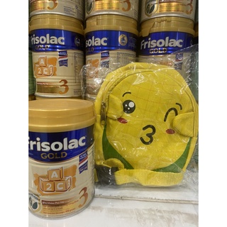Tặng balo đeo chéo cho bé - Sữa bột frisolac gold 3 400g ( Cho bé 1 - 2 tuổi ) - HSD 01/2023