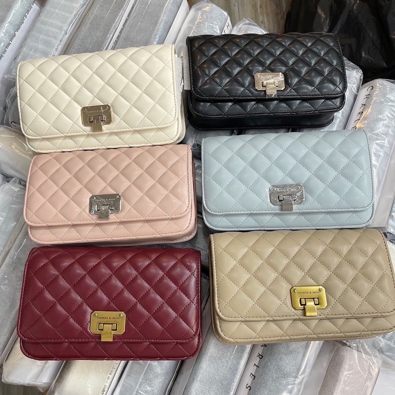 Túi Trần Trám C.K Xuất Dư, Túi Xách Nữ Đeo Chéo Khoá Gập