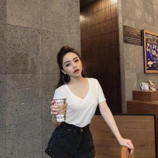 Phông cổ v xẻ tà