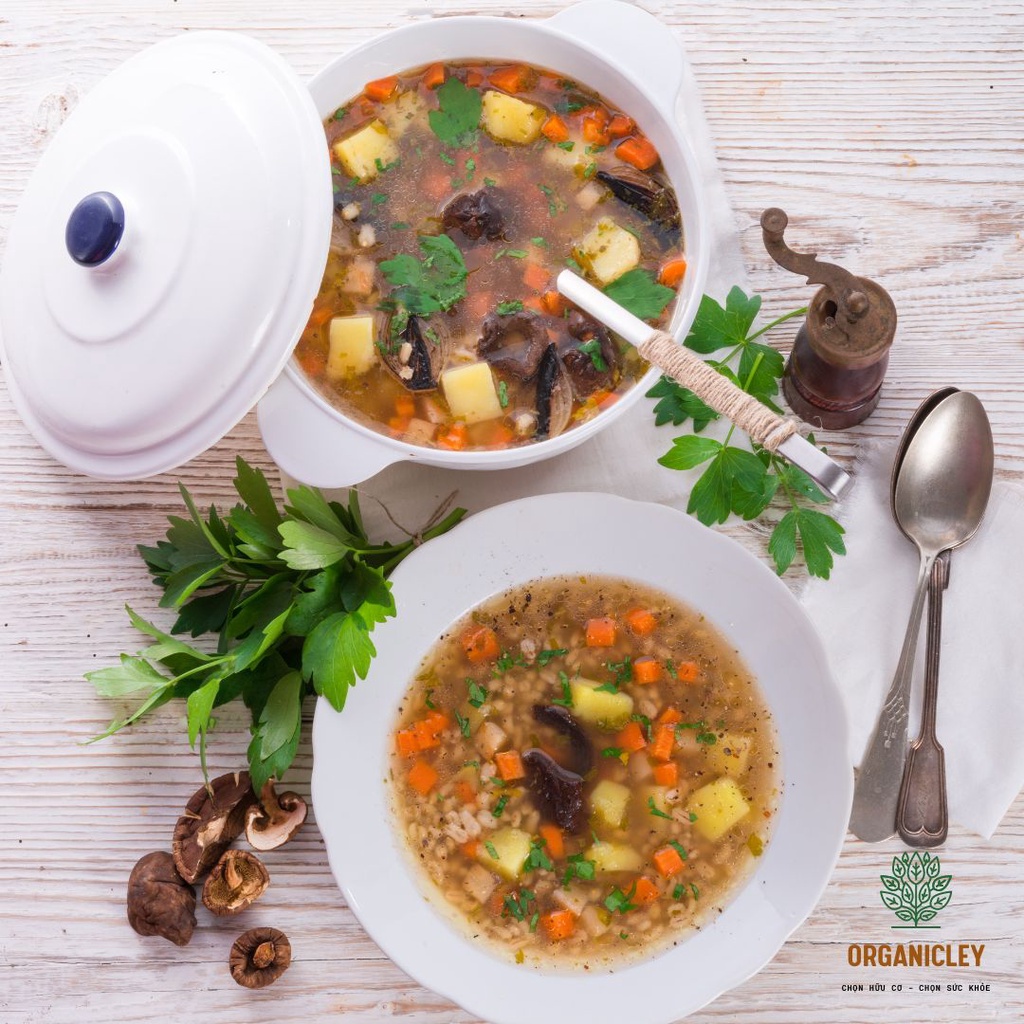 Hạt Lúa Mạch Ngọc Trai Hữu Cơ Sottolestelle Organic Pearl Barley 500g - Hạt Dinh Dưỡng - Hạt Bo Bo - Ý Dĩ - Hạt Lúa Mạch