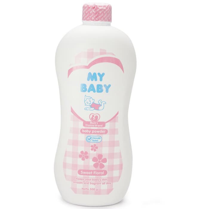 (hàng Mới Về) Phấn Bột 500gr / My Baby Skin 500 Gr - All Variant (hồng / Xanh Dương / Cam)