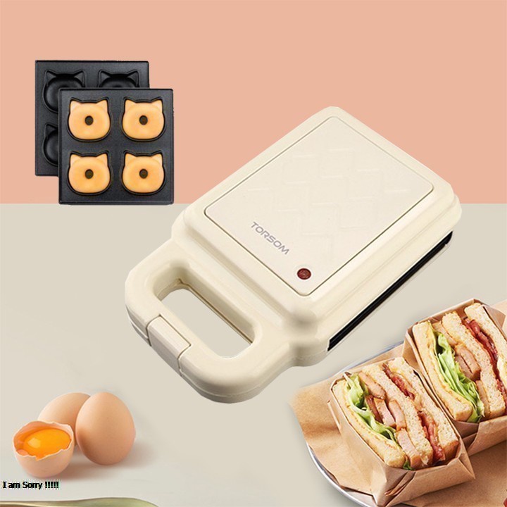 Máy nướng bánh hình thú - máy nướng bánh bông lan Torsom