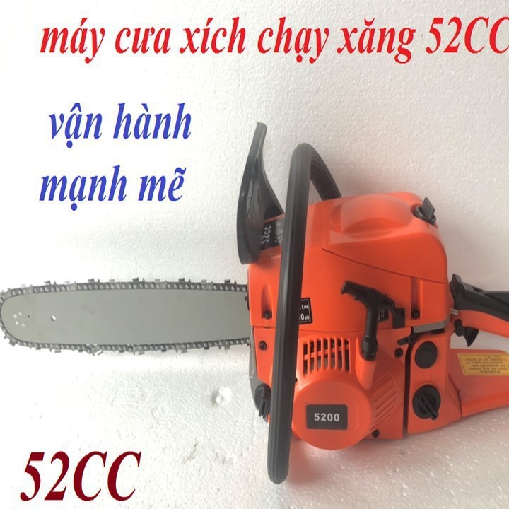 Máy Cưa Xích Cầm Tay Chạy Xăng Hàng Nội Địa Trung Quốc Bảo Hành 12 Tháng