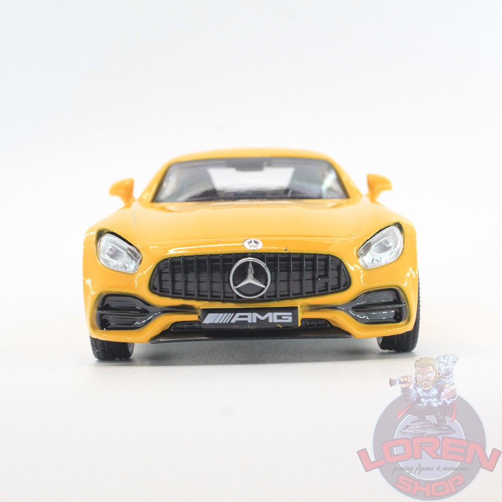 Mô hình ô tô kim loại Mercedes AMG GTS tỷ lệ 1:36, xe hơi thể thao chạy cót mở 2 cửa lorenshop