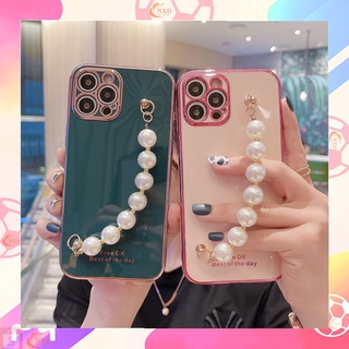 Ốp Điện Thoại Có Dây Ngọc Trai Cho OPPO Realme C15/C12 C11 2020 5/5S/5i/C3 7i/C17 C20/C11 2021 8i 9i C35