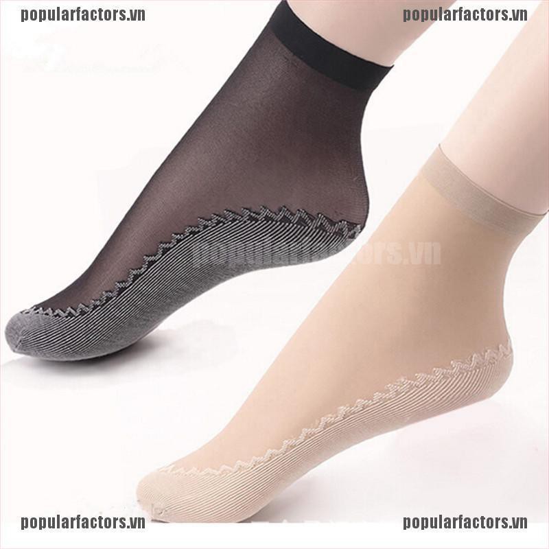 Bộ 5 Đôi Vớ Siêu Mỏng Chống Trượt Chất Lượng Cao Cho Nữ