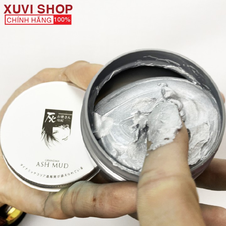 Wax Vuốt Nhuộm Tóc Tạo Kiểu Đổi Màu Tạm Thời ASH MUD Nhật Bản 9 Màu 120g Chính Hãng (xám khói, xanh dương) - XUVI SHOP