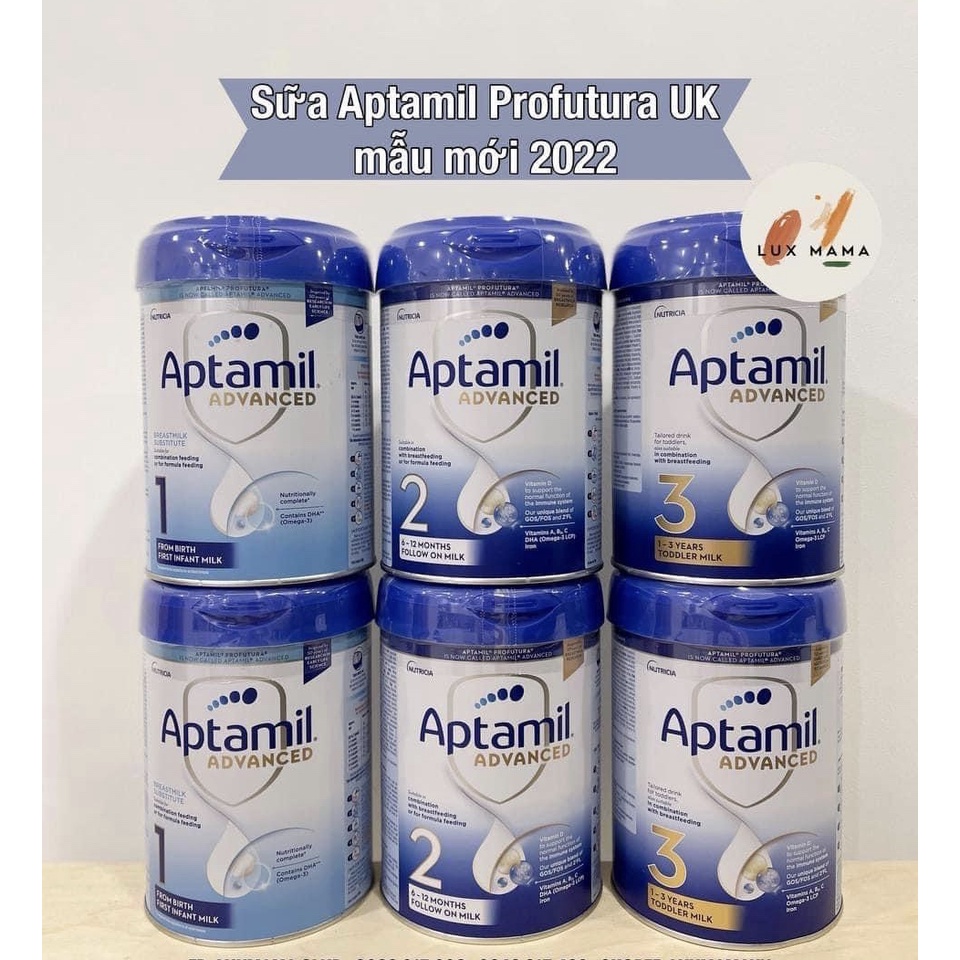 ￼Sữa Aptamil Advanced Profutura bạc của Anh 800g ( date 2024 ) Mẫu mới