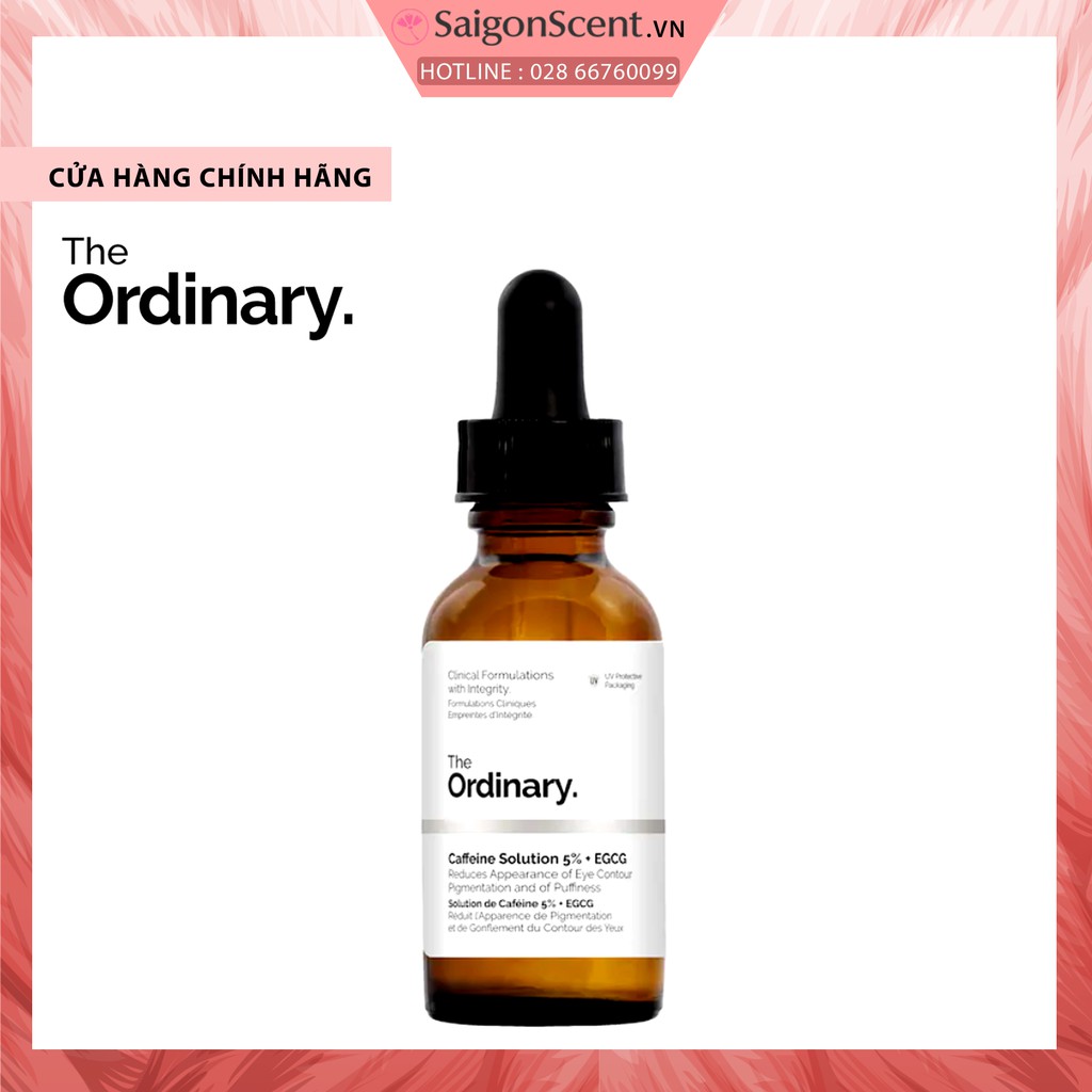 [Mẫu mới] Tinh chất thăm quần mắt The Ordinary Caffeine Solution 5% + EGCG ( 30mL )